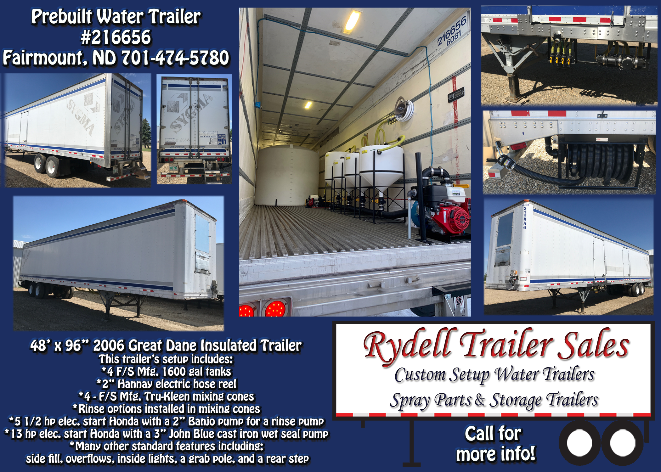Rydell Trailer Sales Water Trailers Page